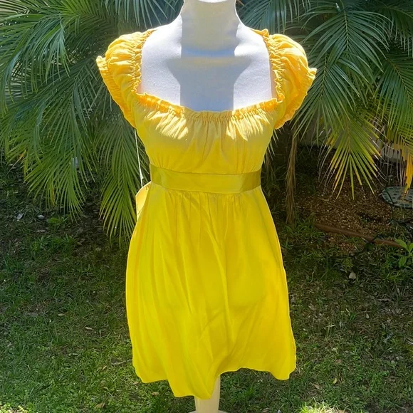Betsey Johnson Vintage Silk Here Comes The Sun Dress - Picture 3 of 17